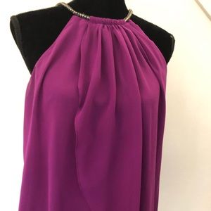 Fuscia layered party dress!